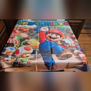 Super Mario Birthday Party Banner